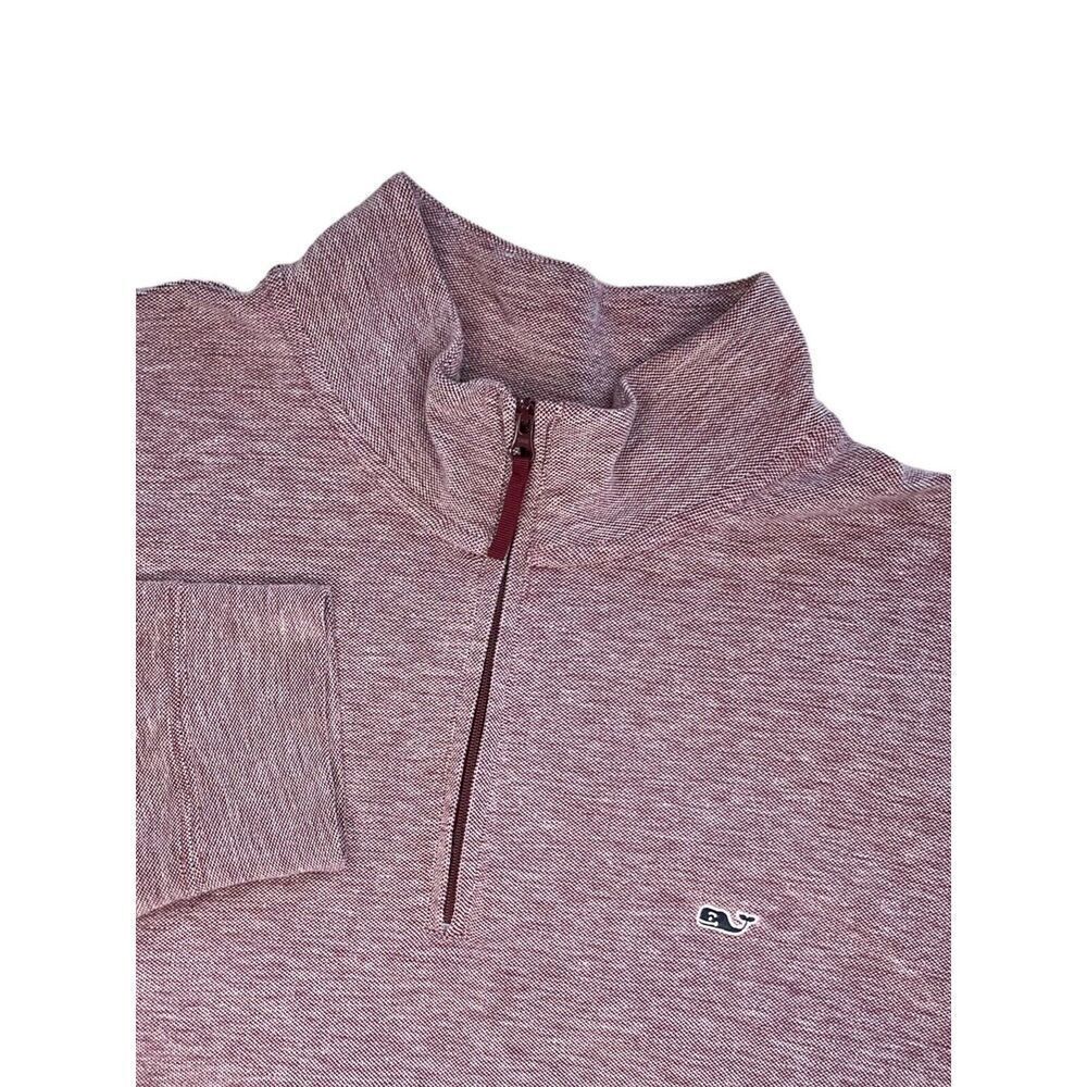 Vineyard Vines Bordo Knit Sweater Men’s L Large Long Sleeve Pullover Cotton Wool